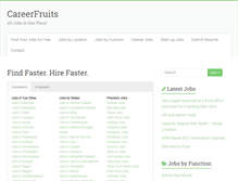 Tablet Screenshot of careerfruits.com